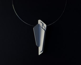 Architectural necklace. Edgy jewelry, contemporary and modern. Limited edition jewelry
