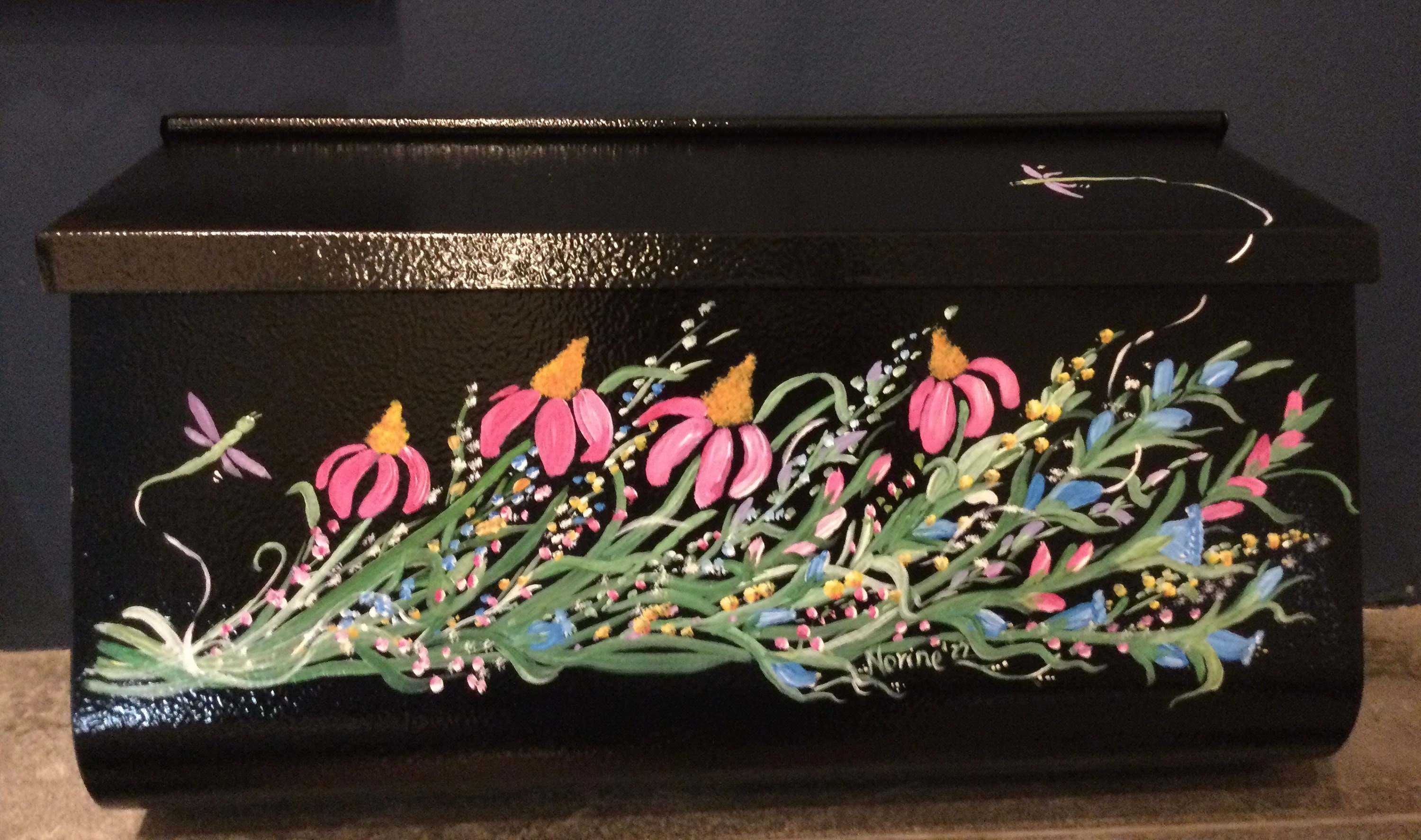 Hand Painted Wall Mount Mailbox Etsy