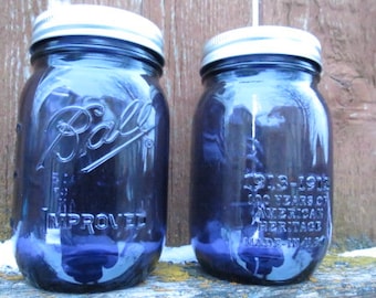 Purple American Heritage Ball Jars Vintage Collection  Mason Jars -  16oz/Pint Jars