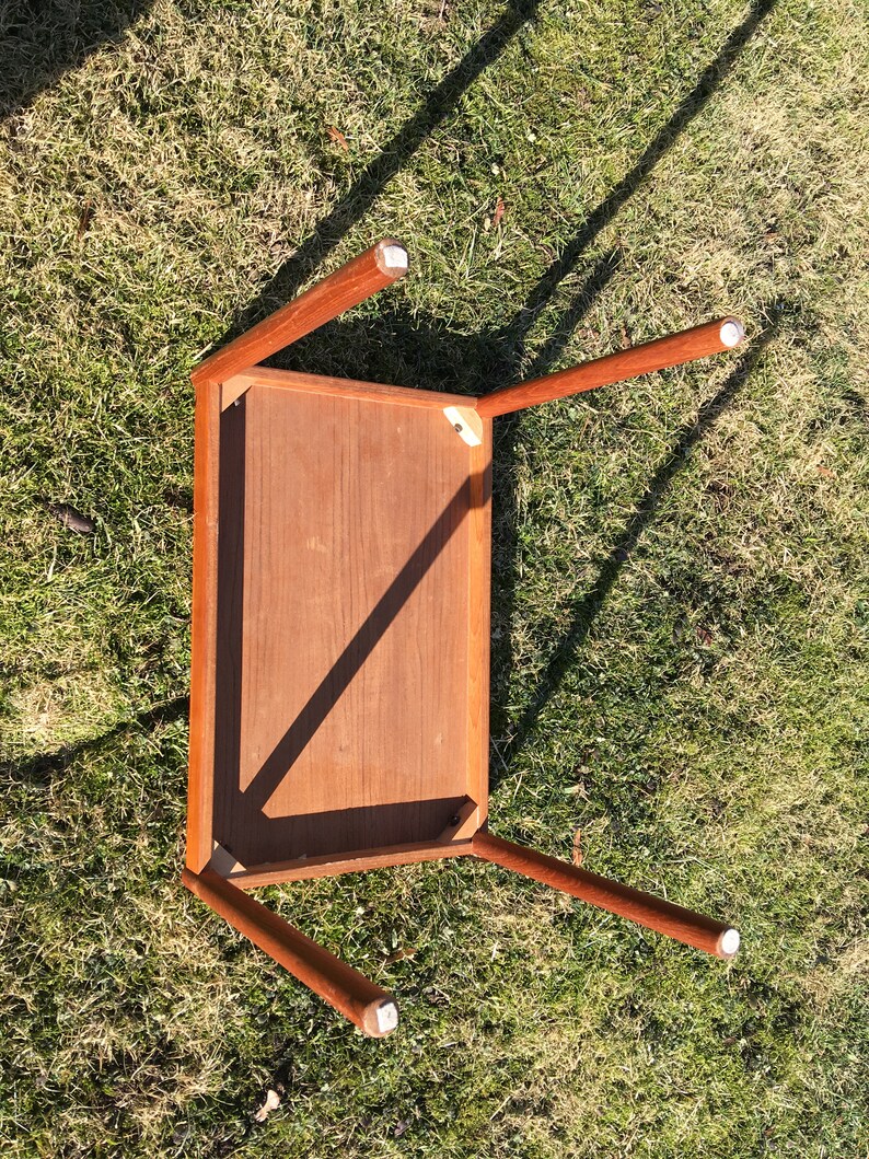 Mid Century Modern Scandinavian Teak Side Table 1960s