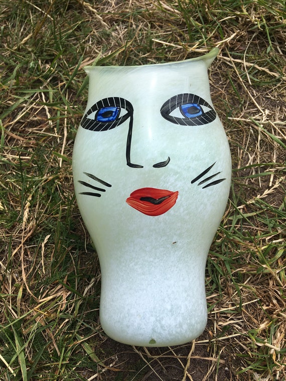 Ulrica Hydman Kosta Boda Open Minds Vintage Glass Art Vase Etsy