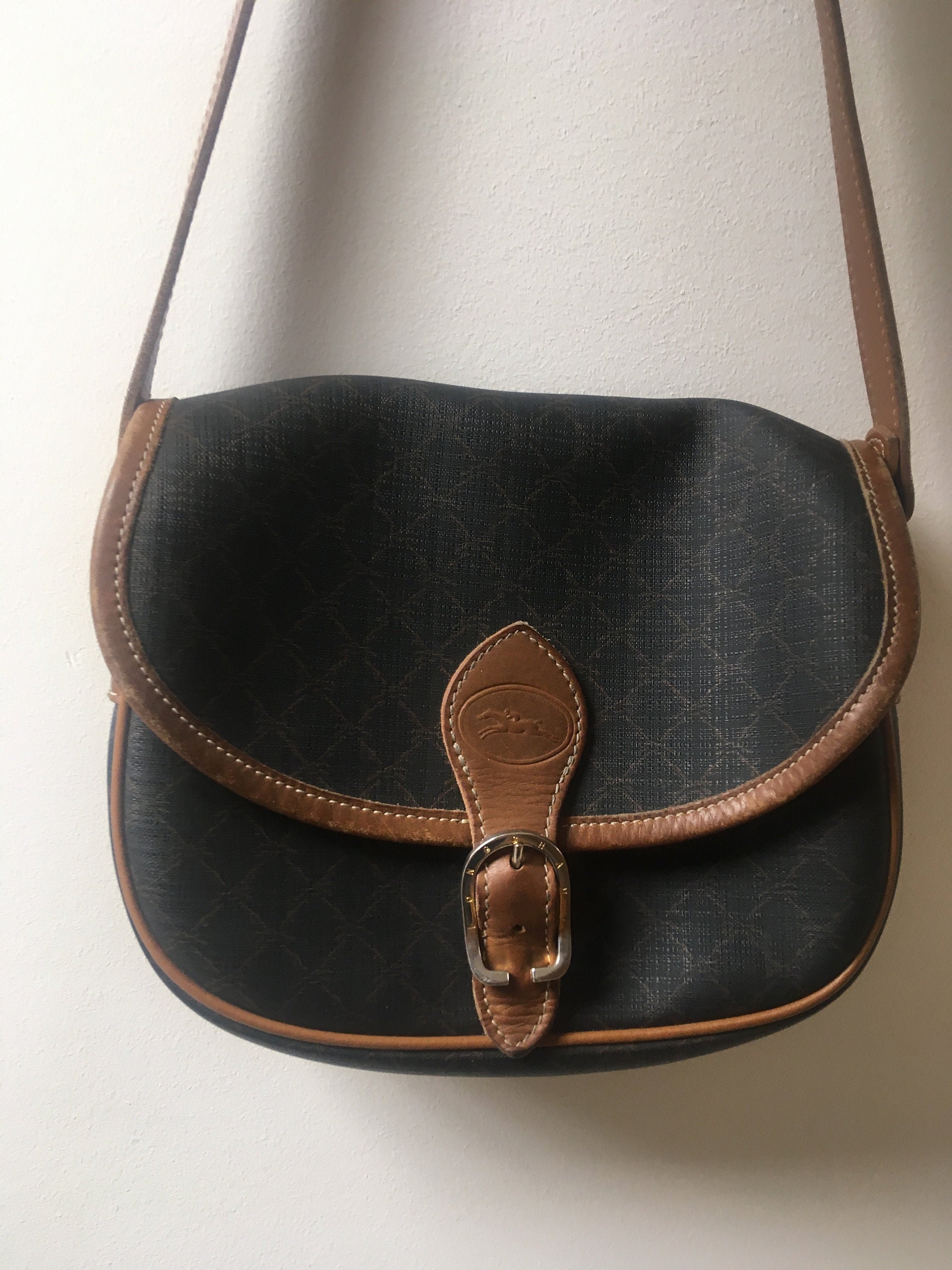 LONGCHAMP Vintage Crossbody Bag Etsy