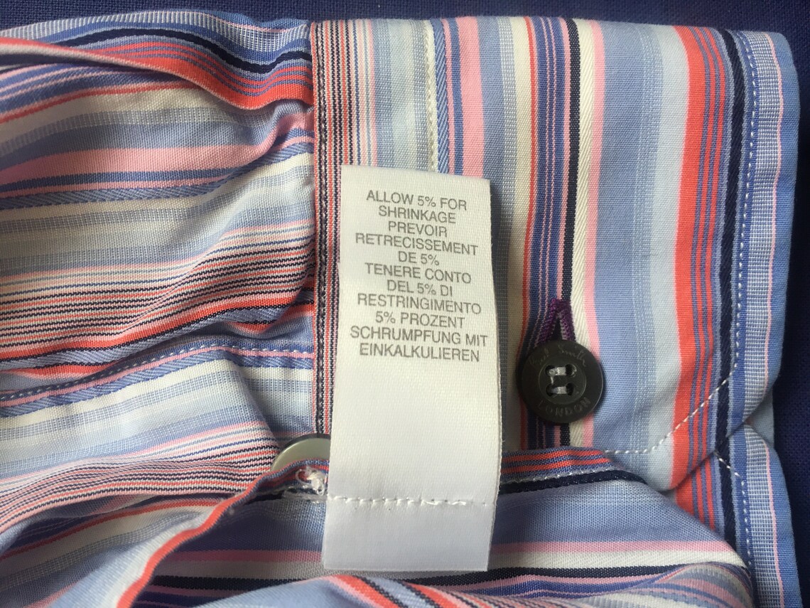 PAUL SMITH London Made In Italy Striped Shirt | Etsy