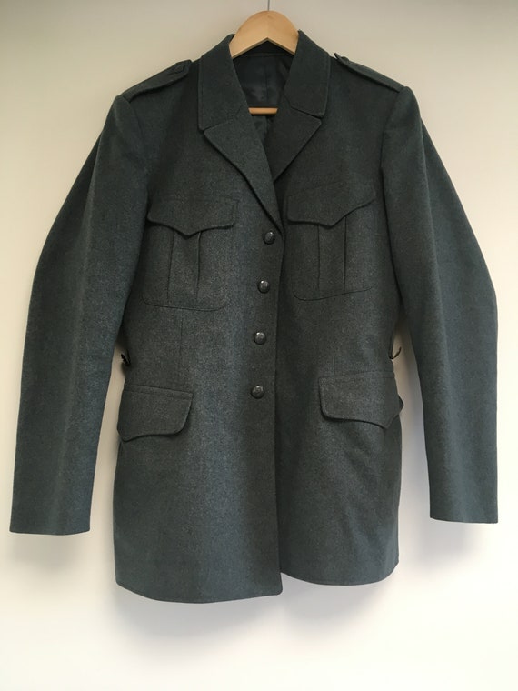 SWISS ARMY Vintage Wool Military Jacket Coat Deadstock 1970s | Etsy