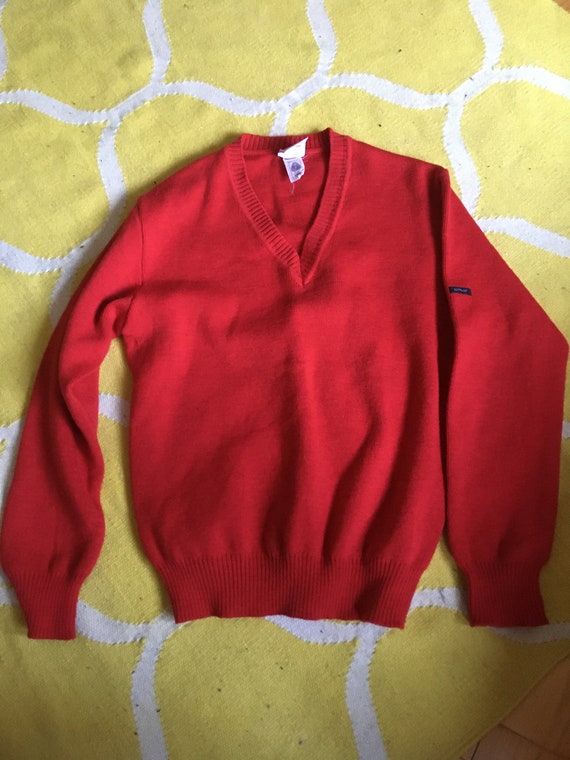 ARMOR LUX French Fisherman Breton Wool Sweater Red