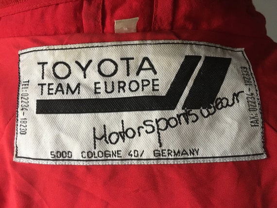 TOYOTA TEAM EUROPE Motorsport Rally Vintage Rare J