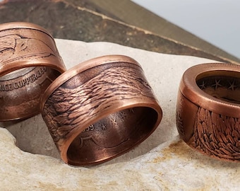 The Bald Eagle Copper Rings ~ .999 Pure Copper