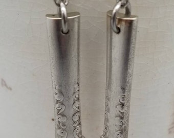 1847 Rogers Bros Scroll Spoon Earrings