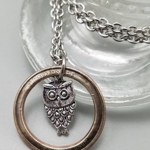Owl Pendants Necklaces ~ Tennessee Coin
