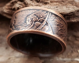 Chief Red Horse Indian Copper Rings ~ .999 Pure Copper