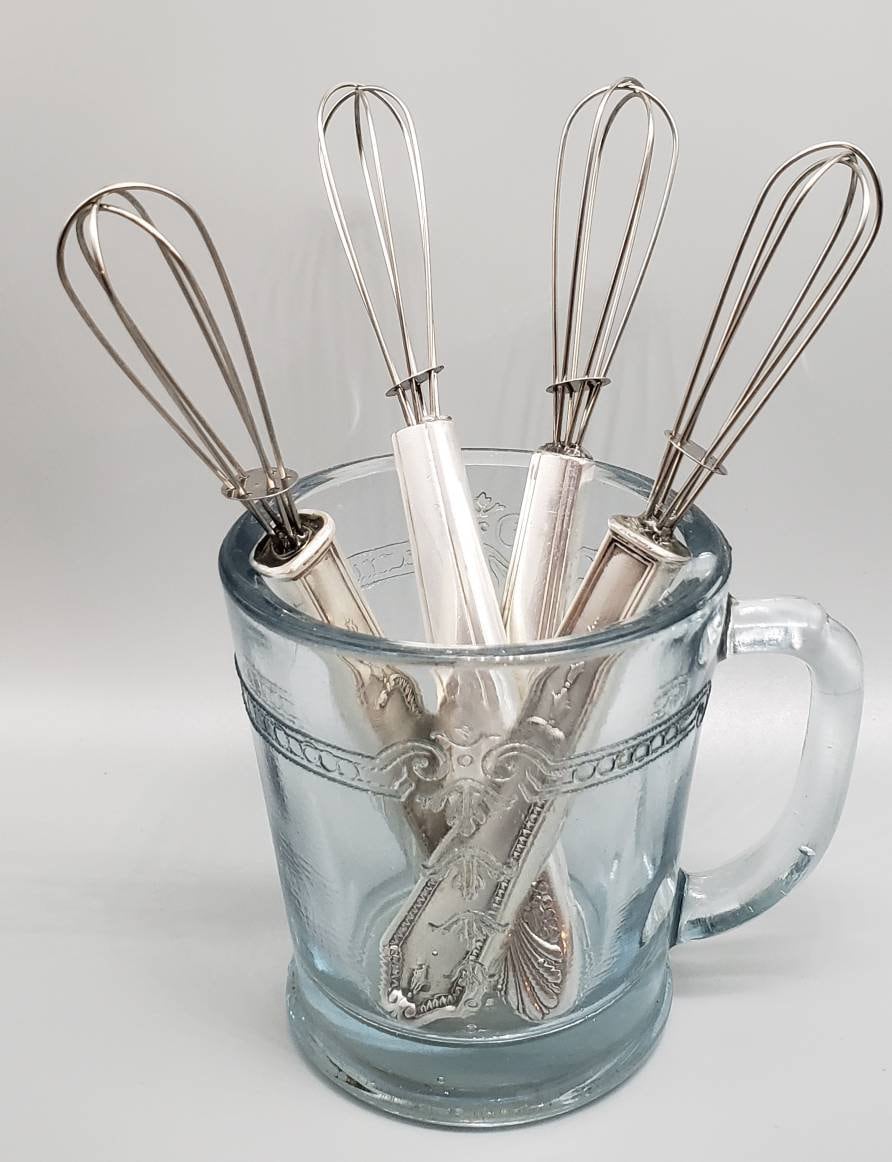 Mini whisk small whisk bulk stainless steel 6 pieces, 7 inch tiny whisk for  Whisking, beating eggs, mixing sauces, Blending ingredients