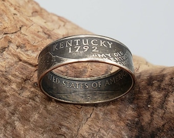 Kentucky Quarter Coin Rings ~ Uncirculated ~ The Bluegrass State