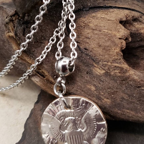 JFK Half Dollar Coin Pendant Necklaces