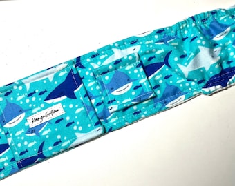 Shark gtube belt feeding tube belly belt belly band