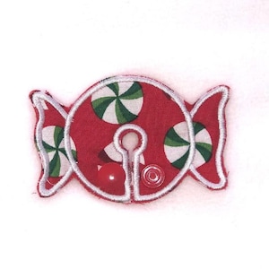 Candy wrapper Christmas gtube pad feeding tube bellybutton button hug