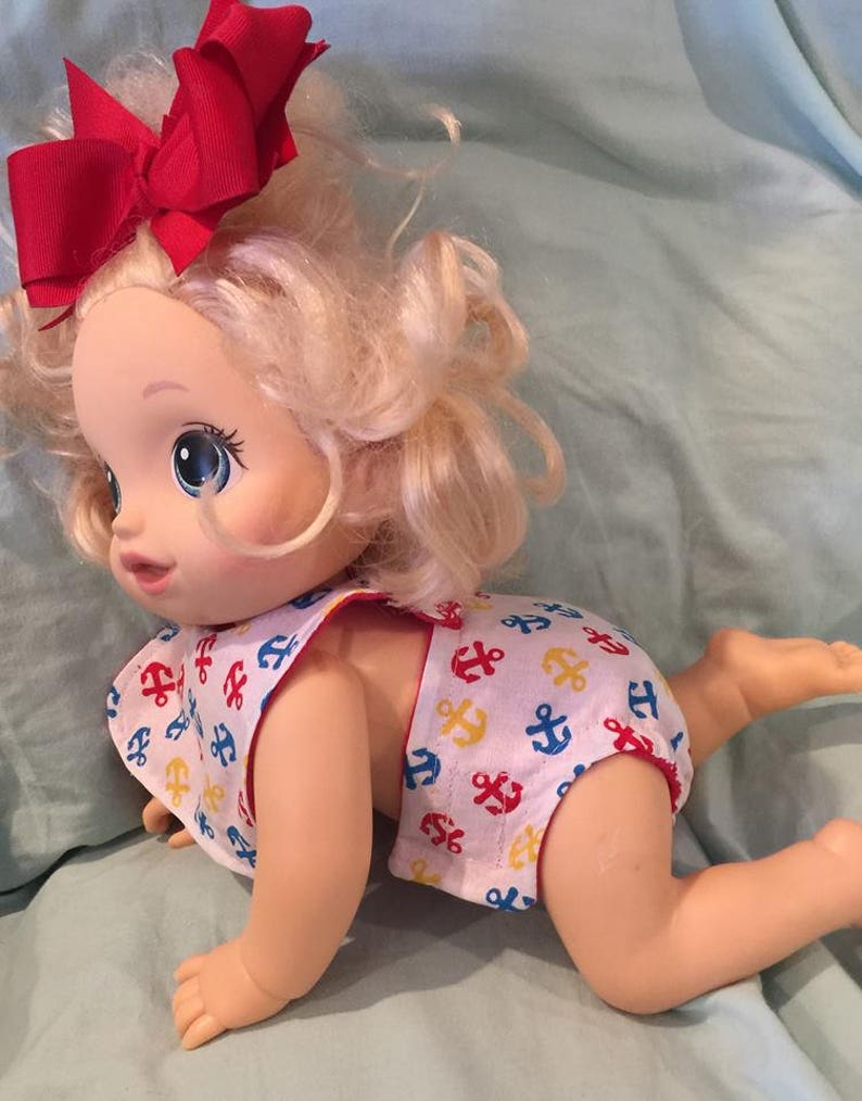 Cloth diaper and bib set for Baby Alive Bitty Baby American Etsy