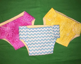 cloth diapers Baby Alive baby doll elastic legs velcro closure