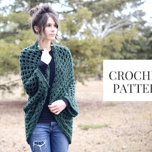 CROCHET PATTERN: Cocoon Sweater Shrug