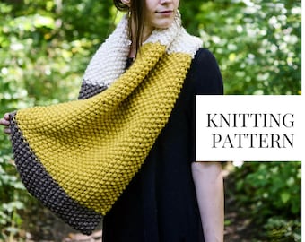 KNITTING PATTERN: Moss Trail Infinity Scarf