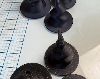Witchy 3D printed hats 3 piece