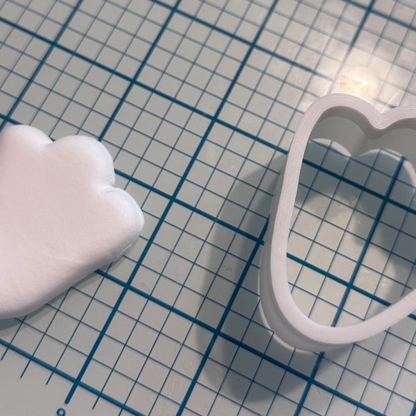 Bunny foot cookie cutout