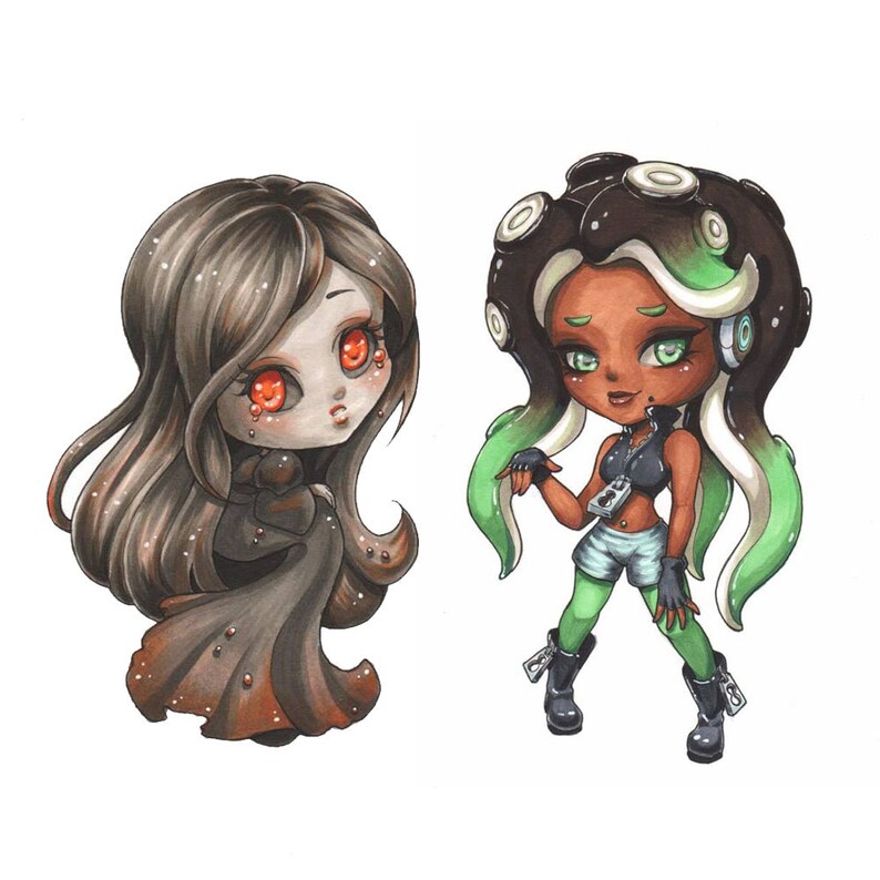 Copic Marker Anime Manga Style Custom Chibi Commission Fanart or Original Character