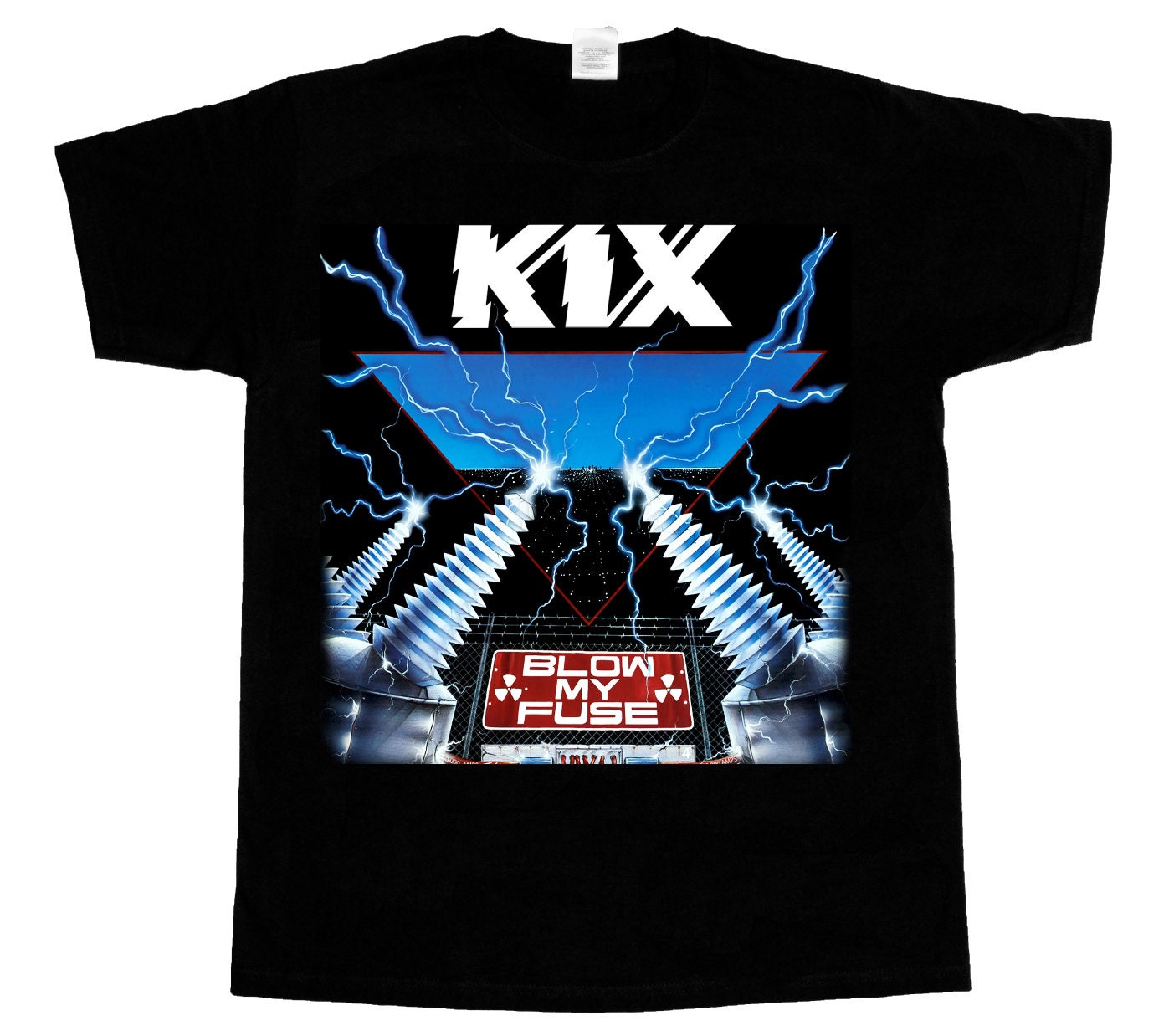 kix blow my fuse new black short/long sleeve t-shirt 3XL 4XL 5XL