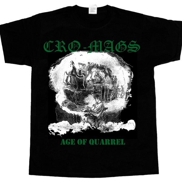 cro-mags the age of quarrel'86 Kurz Langarm schwarzes T-Shirt