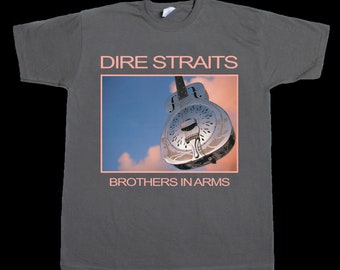 Dire Straits Brothers in Arms Mark Knopfler rotsgrijs T shirt met korte mouwen en lange mouwen