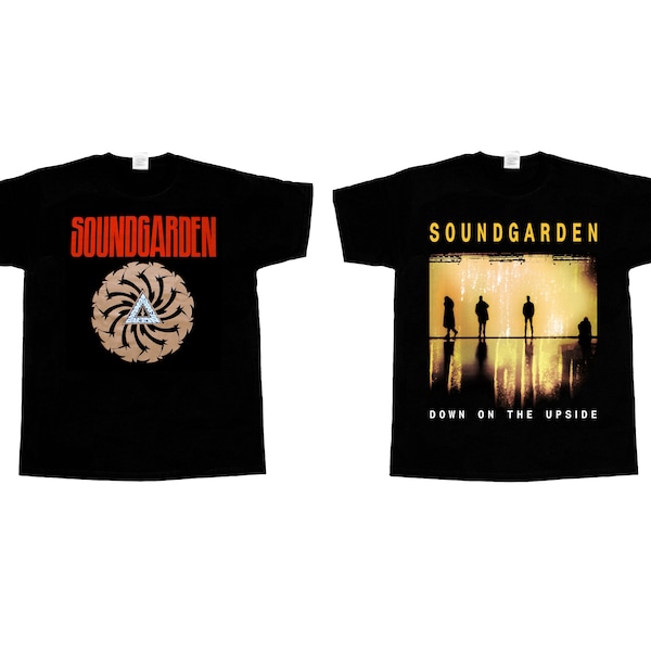 Soundgarden Sound Garden Badmotorfinger Down on the Upside'96 Grunge Audioslave Pearl Jam neues schwarzes T-Shirt Inaktiv
