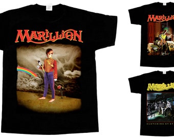 S - 4XL Marillion misplaatste kindertijd '85 script voor de traan van een nar die zich aan rietjes vastklampt nieuw zwart kort lang t-shirt