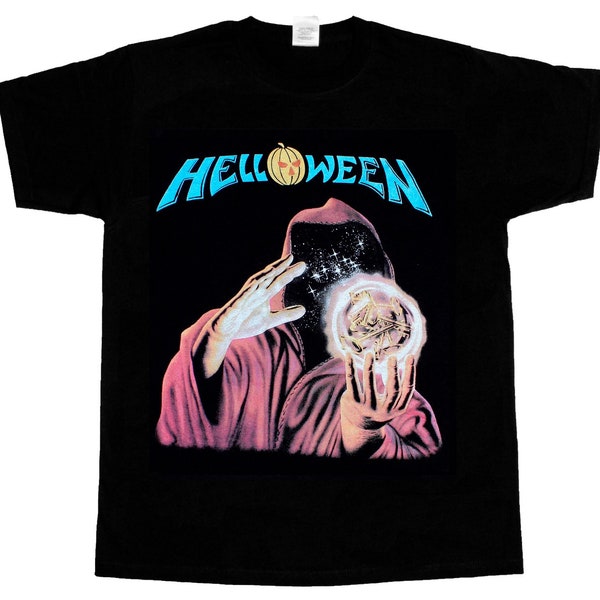 5XL helloween keeper of the seven keys gammaray  new black short long  sleeve t-shirt