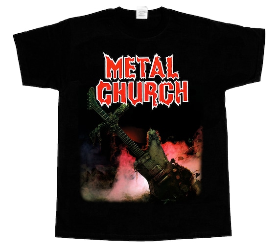 S 4XL Metal Church S/t 1984 Heavy Power Metal Short Long Sleeve Black T- shirt -  Israel