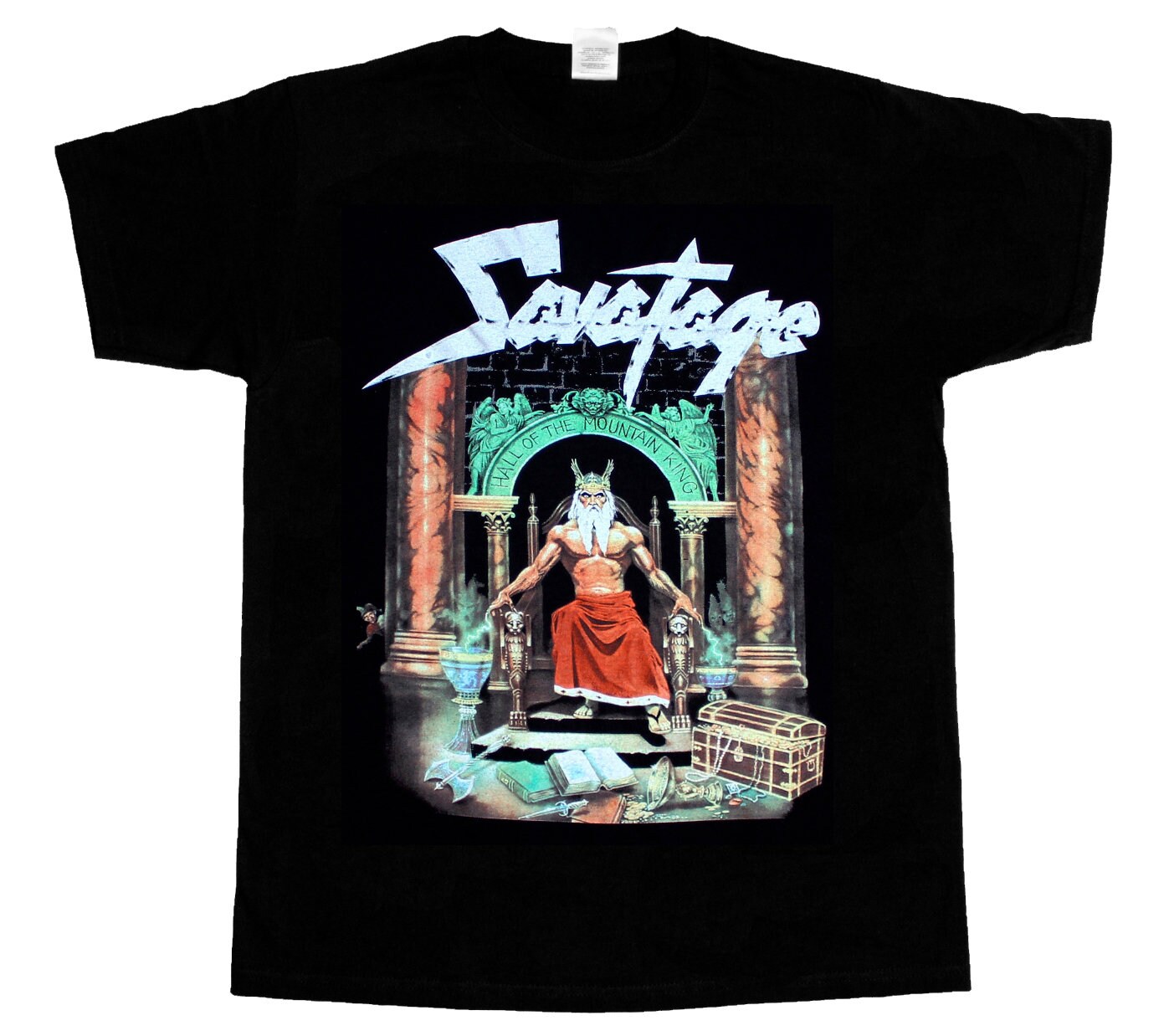 Savatage Hall of the Mountain King 1987 New Black Short Long
