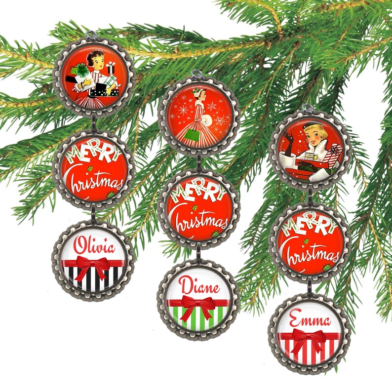 Personalized Girlfriend Ornamentretro Ladies Christmas Party Etsy
