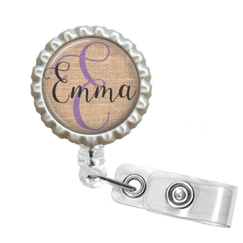 retractable swivel badge nurse gift floral RN badge nurse name badge ID custom rhinestone badge Personalized doctor badge reel