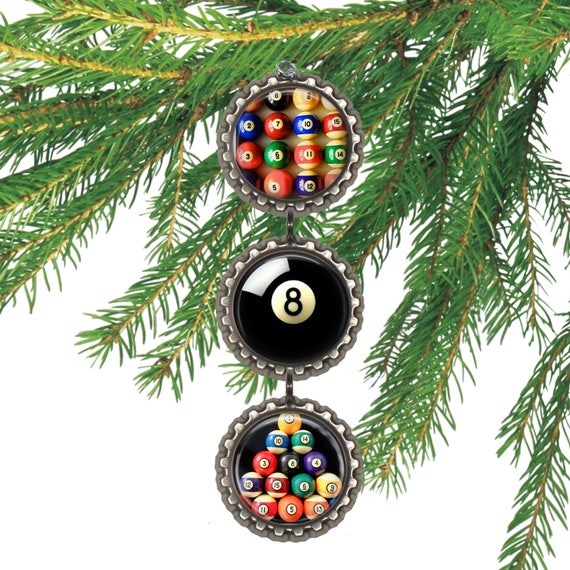Billiards ornament pool player gift Christmas ornament Etsy