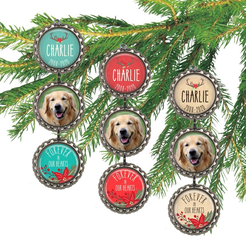 Pet Memorial Christmas Ornament Pet Photo Ornament Keepsake Etsy