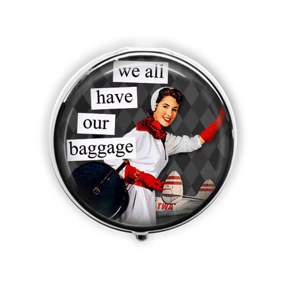 Pill Box Retro Housewife Pill Case Funny Gift for Her Etsy