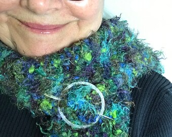 Scarf Pin, Shawl Pin,  Hair Jewelry,  Brooch, Hair Accessory,  Gift for Knitters, Pin, Silver Pin, Hair Ornament, Hammer Textured Brooch