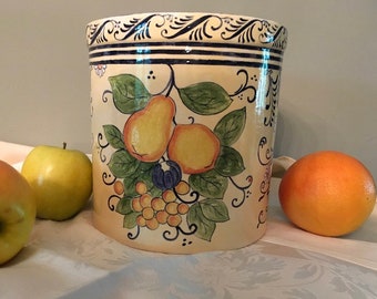 Hand Painted Canister
