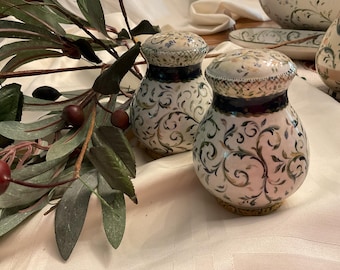 Hand Painted Tuscan Salt Shakers