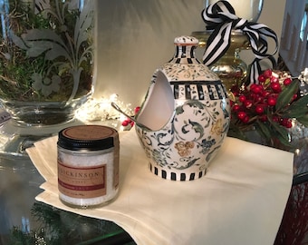 Hand-painted Salt Cellar