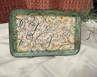You Make My Heart Smile Friendship Platter