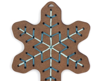 Gingerbread Flake - Stitched Ornament Kit