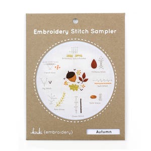 Autumn - Embroidery Stitch Sampler
