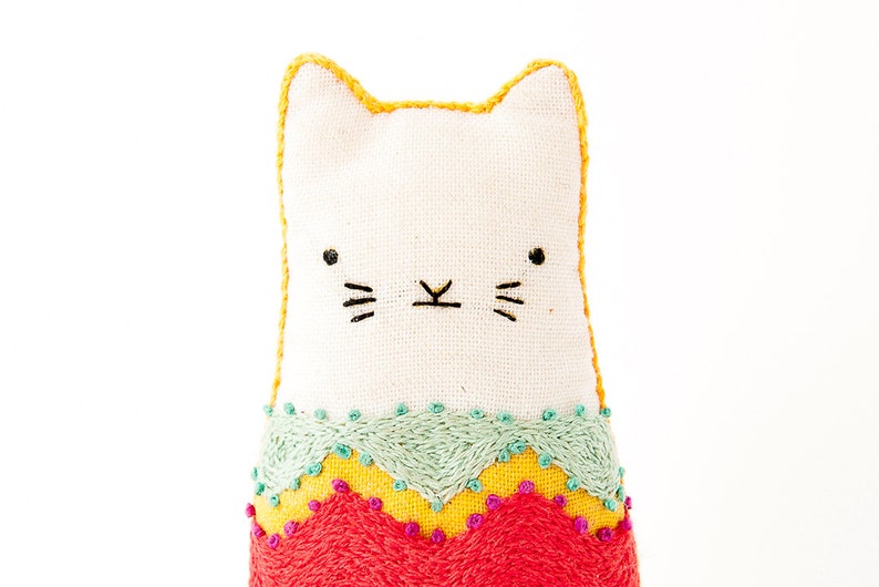 Fiesta Cat Embroidery Kit image 1