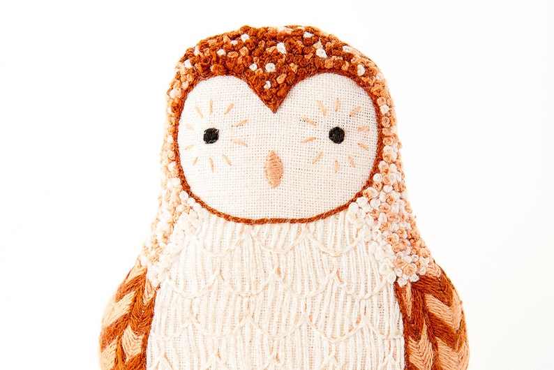 Barn Owl Embroidery Kit image 1