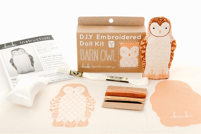 Barn Owl Embroidery Kit image 3