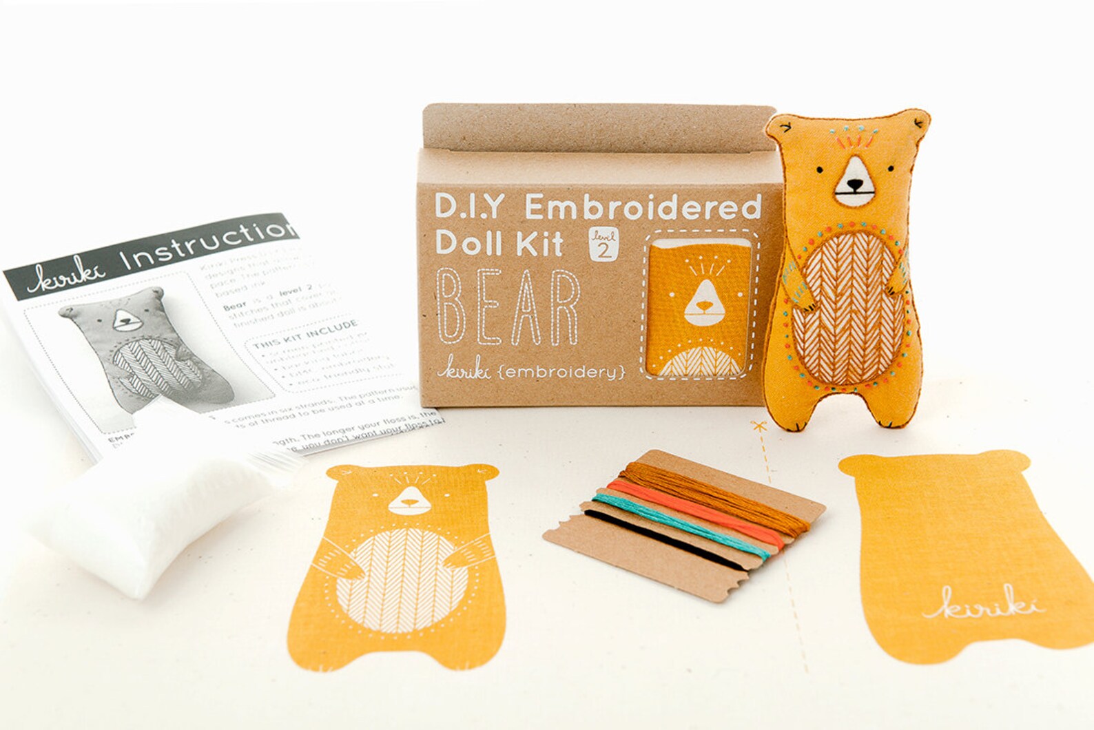 Bear Embroidery Kit Etsy